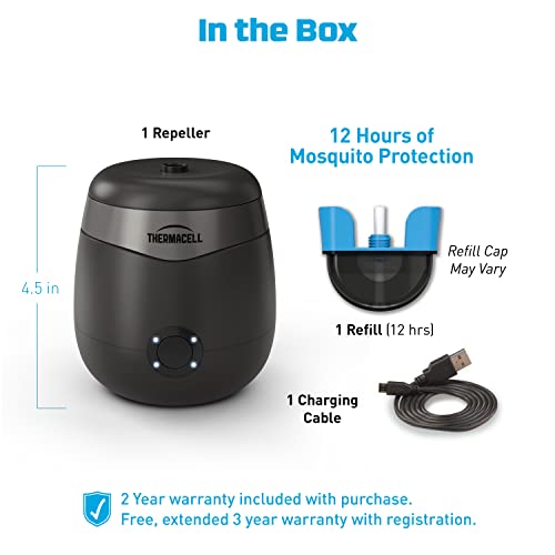 Thermacell E-Series Rechargeable Mosquito Repeller with 20 Mosqui...