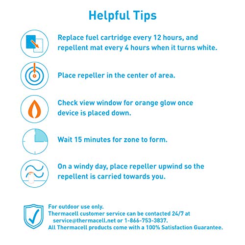 Thermacell Patio Shield Mosquito Repeller; Highly Effective Mosqui...