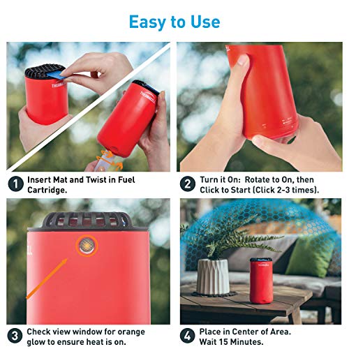 Thermacell Patio Shield Mosquito Repeller; Highly Effective Mosqui...