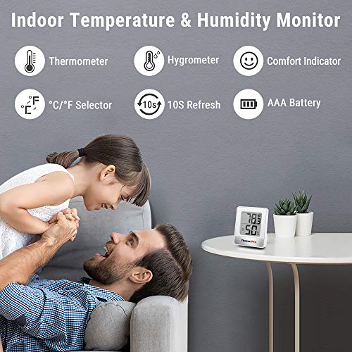 ThermoPro TP49 Digital Hygrometer Indoor Thermometer Humidity Mete...
