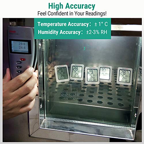 ThermoPro TP50 2 Pieces Digital Hygrometer Indoor Thermometer Room...