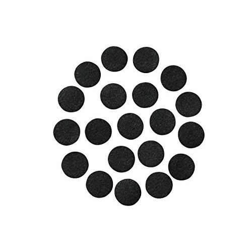 Black Adhesive Felt Circles; 1 Wide or 1.5 Wide; Various Package...