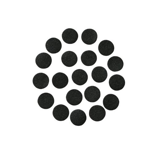 Black Adhesive Felt Circles: Variety of Sizes: 1 and 1.5 Wide; P...