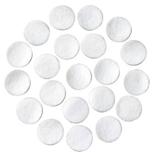 White Adhesive Felt Circles; 1/2 Wide, 1 Wide or 1.5 Wide; Vari...