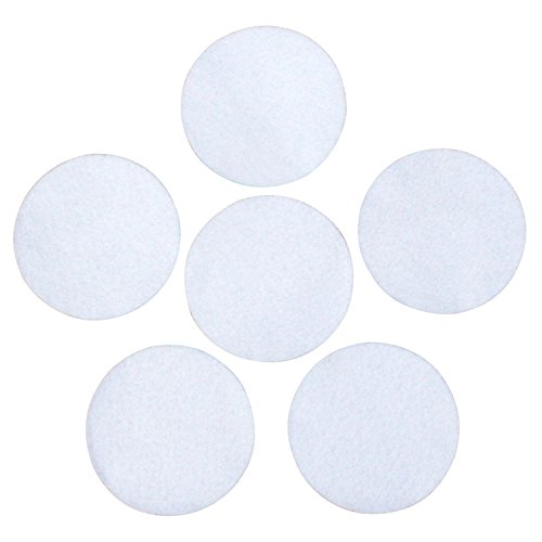 White Adhesive Felt Circles 2 inch, 3, 4 or 5 Wide, Self Stick,...