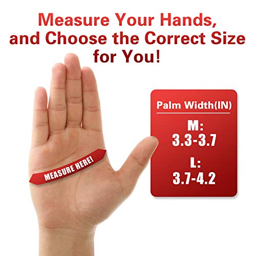 4 PCS M+L Cut Resistant Gloves Level 5 Protection for Kitchen, U...
