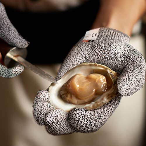4 PCS M+L Cut Resistant Gloves Level 5 Protection for Kitchen, U...