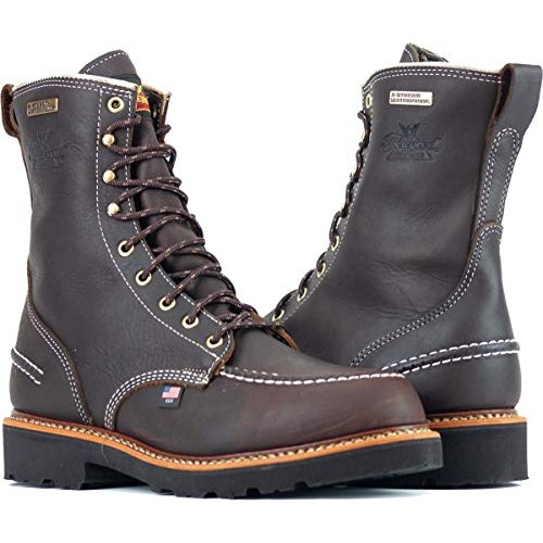 Thorogood Mens 814-4141 1957 Series Flyaway USA 8 Waterproof Hun...