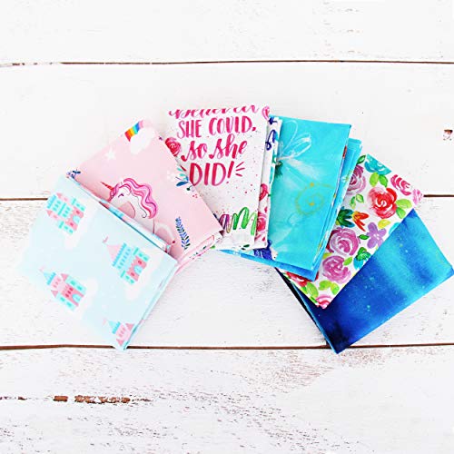 Threadart 6 Fat Quarter Bundles Grab Bags - Girlie Prints 100% Cot...