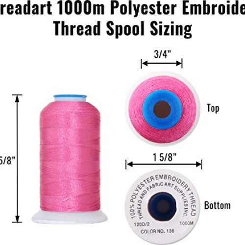 Threadart Polyester Machine Embroidery Thread By the Spool - No. 4...