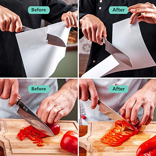 Knife Sharpening Stone Set Whetstone Kit 4 Grit 400/1000 3000/8000...