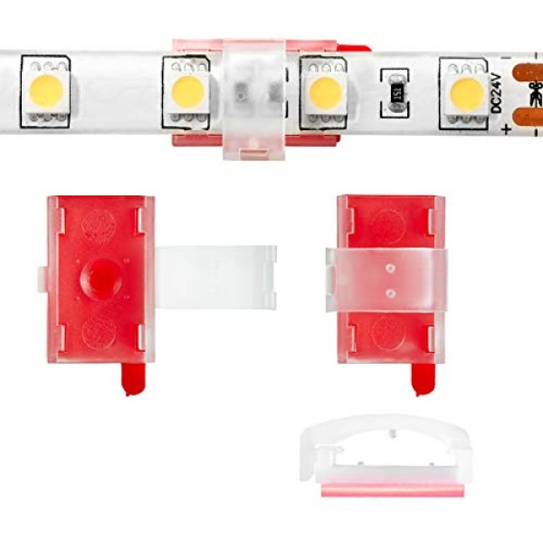 100 Pack Double Installation LED Strip Light Mounting Bracket Self...