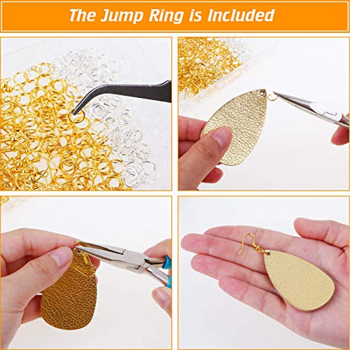 Hypoallergenic Earring Hooks, Thrilez 600Pcs Earring Making Kit wi...