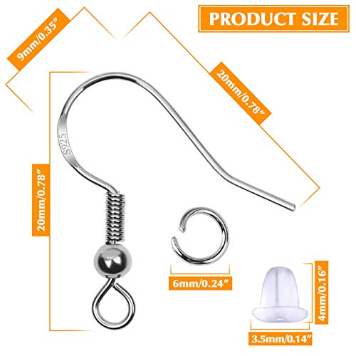 Hypoallergenic Earring Hooks, Thrilez 600Pcs Earring Making Kit wi...