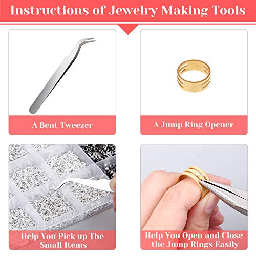 Hypoallergenic Earring Making Kit, Thrilez 3080Pcs Earring Supplie...