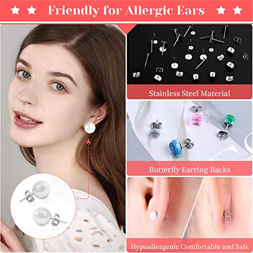 Hypoallergenic Earring Making Kit, Thrilez 3080Pcs Earring Supplie...