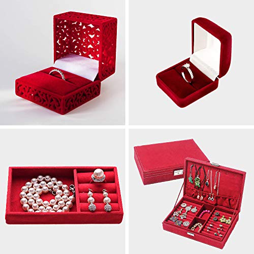 15PCS Red Velvet Fabric Sticky Back Adhesive Back Sheets, Self Adh...