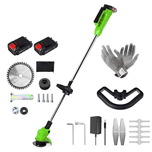 Electric Lawn Mower 24V 2000mAh Lithium ion Wireless Charging Lawn...