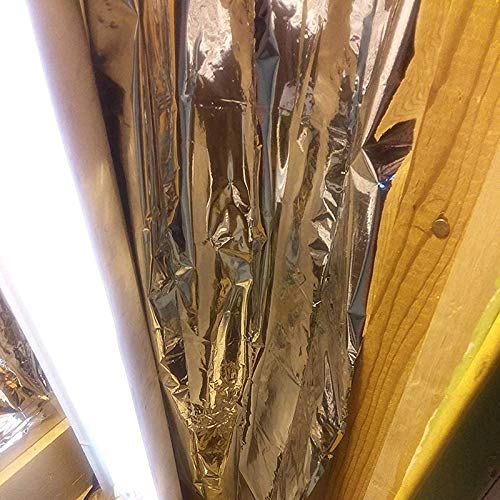 Tiamu Silver Highly Reflective Mylar Film Garden Greenhouse Coveri...