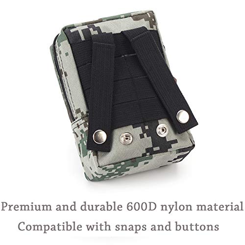 120 Pieces First Aid Kit, Tactical Trauma Kit Reflective Stripe, G...