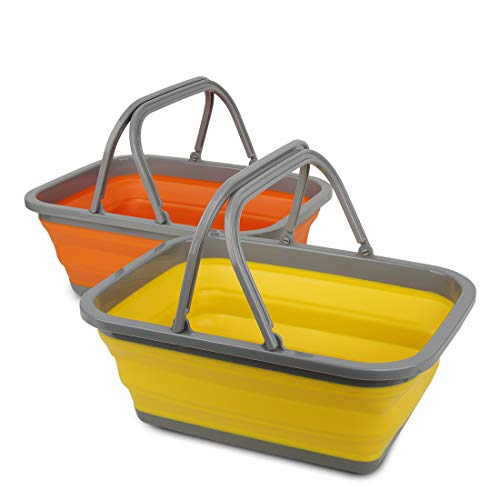 Tiawudi 2 Pack Collapsible Sink with 2.25 Gal / 8.5L Each Wash Bas...