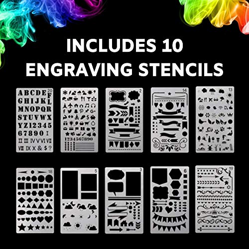 The Original Easy Etcher - Includes 10 Stencils - Portable Precisi...
