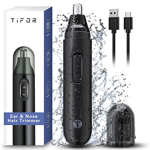 TIFOR Ear and Nose Hair Trimmer for Men Rechargeable - USB Electri...