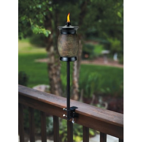 TIKI Brand 64-inch Resin Jar TIKI Torch 4-in-1 Stone Color