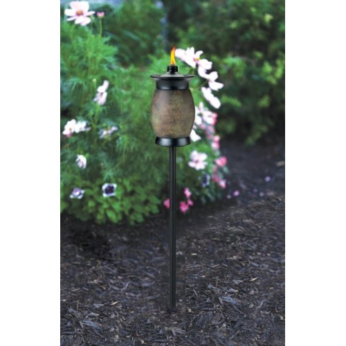 TIKI Brand 64-inch Resin Jar TIKI Torch 4-in-1 Stone Color