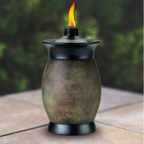 TIKI Brand 64-inch Resin Jar TIKI Torch 4-in-1 Stone Color