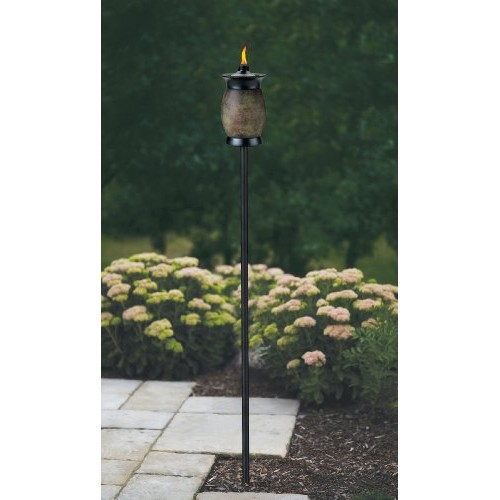 TIKI Brand 64-inch Resin Jar TIKI Torch 4-in-1 Stone Color