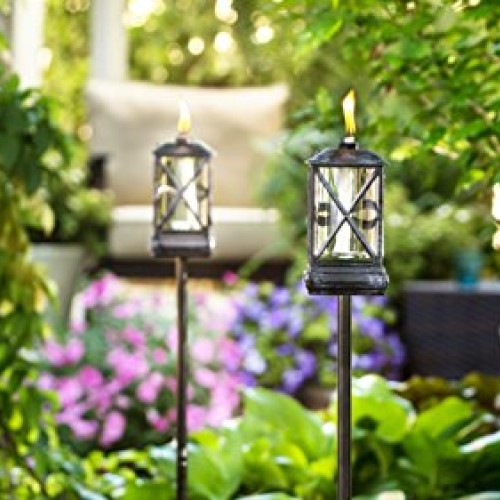 TIKI Brand 65-Inch Square Beacon Torch, Metal/Black