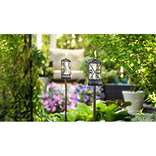 TIKI Brand 65-Inch Square Beacon Torch, Metal/Black