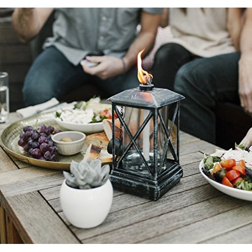 TIKI Brand 65-Inch Square Beacon Torch, Metal/Black