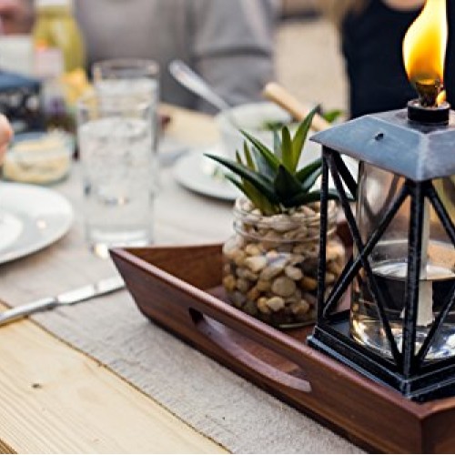 TIKI Brand 65-Inch Square Beacon Torch, Metal/Black