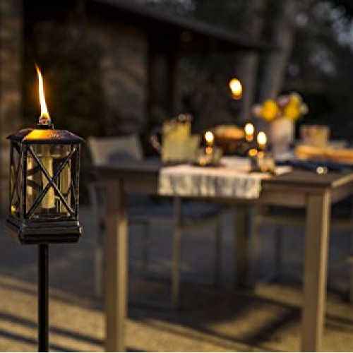 TIKI Brand 65-Inch Square Beacon Torch, Metal/Black