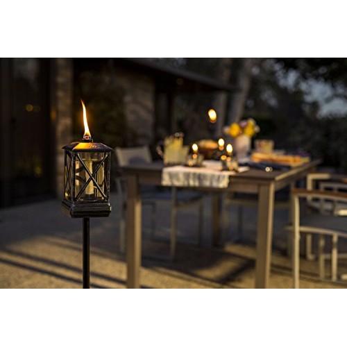 TIKI Brand 65-Inch Square Beacon Torch, Metal/Black