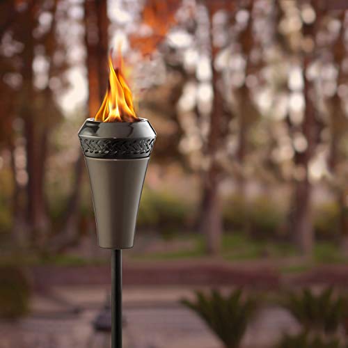 TIKI Brand 66-Inch Island King Large Flame Torch, metal Finish