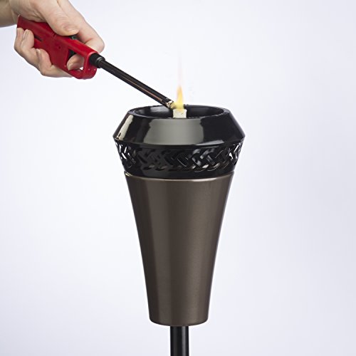 TIKI Brand 66-Inch Island King Large Flame Torch, metal Finish