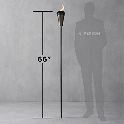TIKI Brand 66-Inch Island King Large Flame Torch, metal Finish
