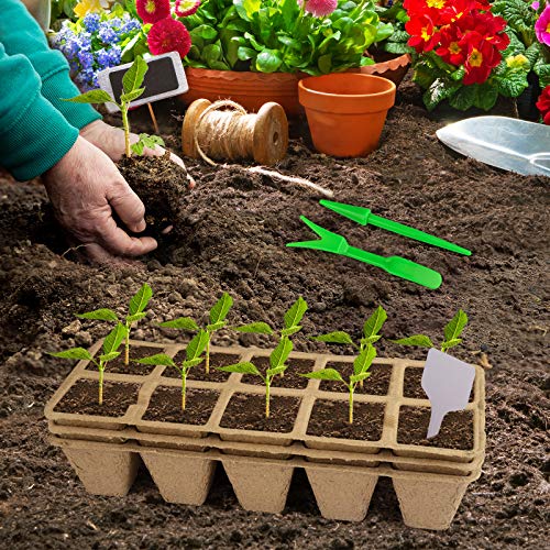 120 Pack Tikola Seed Starter Tray Kit, 12pcs Seedling Trays for Se...