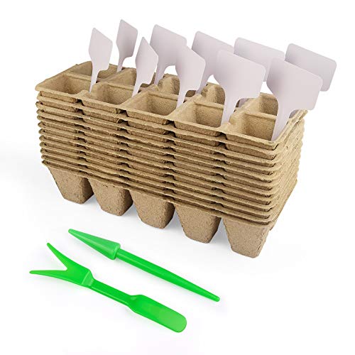 120 Pack Tikola Seed Starter Tray Kit, 12pcs Seedling Trays for Se...