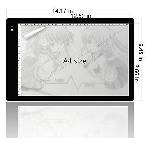 Tikteck A4 Ultra-thin Portable LED Light Box Tracer USB Power Cabl...
