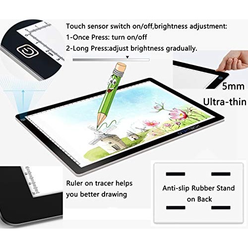 Tikteck A4 Ultra-thin Portable LED Light Box Tracer USB Power Cabl...