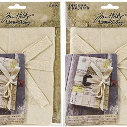 Tim Holtz Advantus 2020 - Stitched Canvas Journals - Bundle of Two...