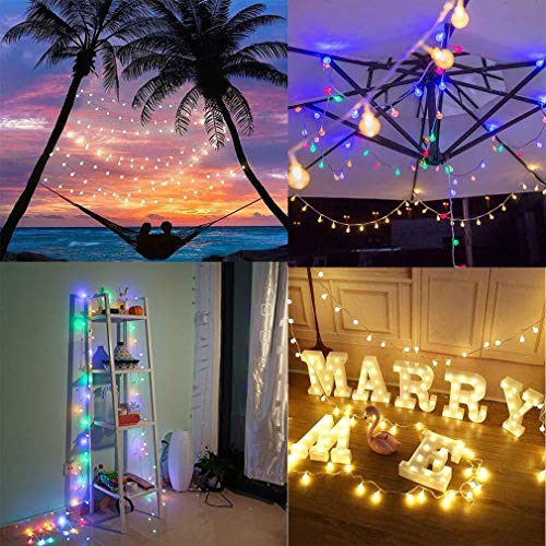 TIM-LI Led Globe String Lights - 16.4Ft USB Plug Waterproof Fairy ...