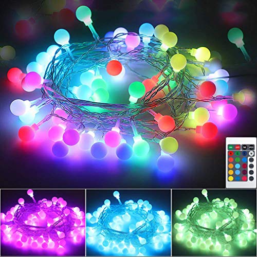 TIM-LI Led Globe String Lights - 16.4Ft USB Plug Waterproof Fairy ...