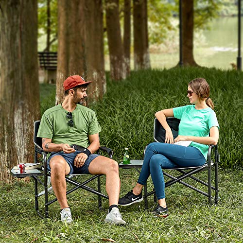 TIMBER RIDGE Directors Chair Folding Aluminum Camping Portable Li...