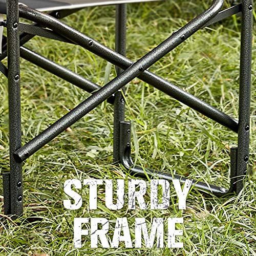 TIMBER RIDGE Directors Chair Folding Aluminum Camping Portable Li...