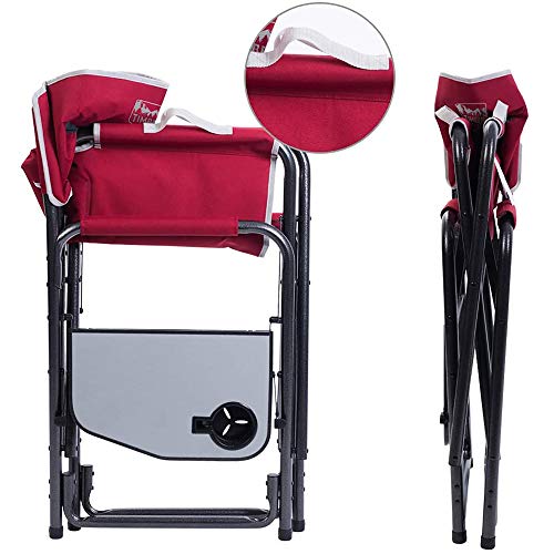 Timber Ridge Directors Chair Folding Aluminum Camping Portable Li...